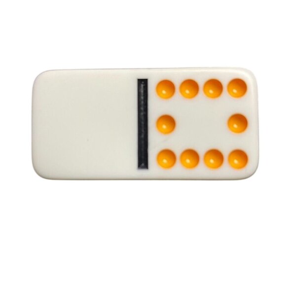 Double Twelve Dominoes Replacement Tile 0 10 Color Dot mq - Picture 1 of 3